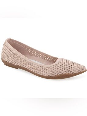 Aerosoles Danielle Pointed Toe Knit Ballet Flat  - Size 8